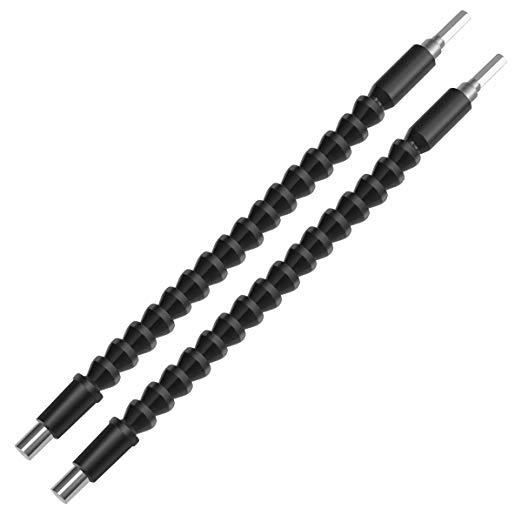 Kit Foret Angle Droit + Extension Flexible EFUTURETIME | 105° + Arbre 300mm + 3 Adaptateurs Douilles + 3 Tiges Magnétiques | Accès Difficile