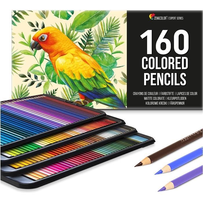 160 Crayons de Couleur (Numérotés) - Rangement Facile - Coffret de Crayon  de Couleurs Professionnel - Idéal pour Coloriage [6] - Cdiscount Beaux-Arts  et Loisirs créatifs
