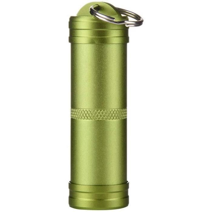 Portable Pilulier - LEWW - Boîte à Pilules Porte-Clés - Mini Pilulier - Aluminium Étanche - Foto 9