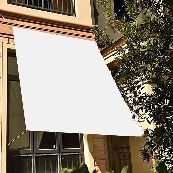 Voile D'Ombre Rectangulaire MENGH - Imperméable - Protection UV 98% - Polyester Renforcé - 3x3m