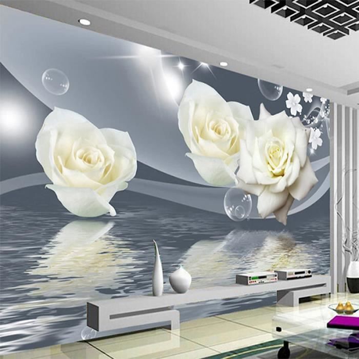 Tableau Decoration Murale Salon Moderne Xxl 140X70Cm - Papier Peint Avec  Trois Dimensions Soie Rose 3D Moderne Murale Pour S[H2626] - Cdiscount  Maison