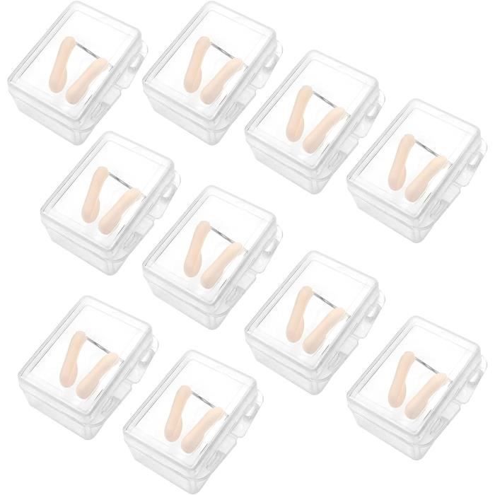 Pince-Nez De NatationSilicone Pince Nez 10 Pack Imperméable Protecteur
