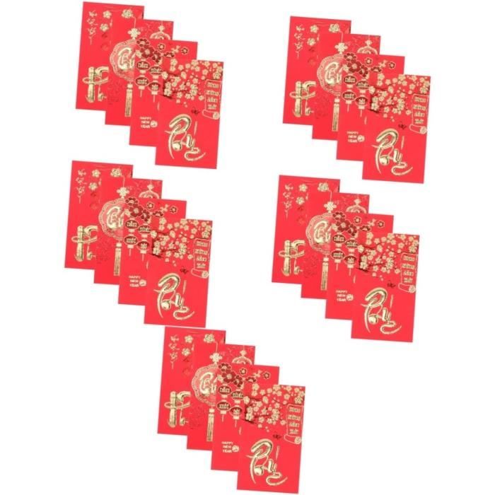 210 Pièces Enveloppe D'Argent Enveloppe Rouge Anniversaire Enveloppe Rouge  Nouvel An Paquet Rouge Fête Du Printemps Hongbao[x10894]