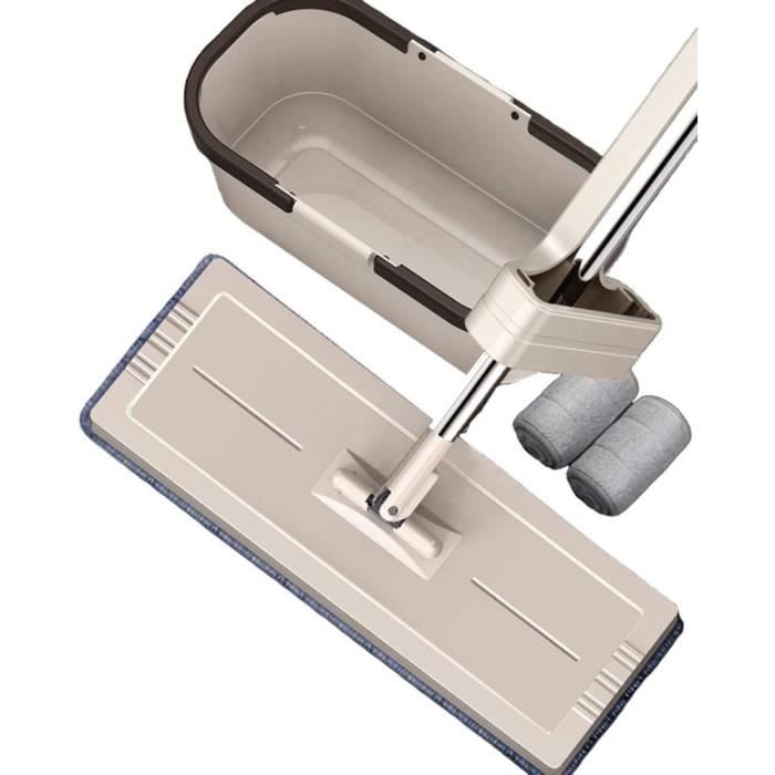 Set de nettoyage balai et pelle long manche bois beige L 25,5 cm H 90,5 Set de nettoyage balai et pelle long manche bois beige L 25,5 cm H 90,5