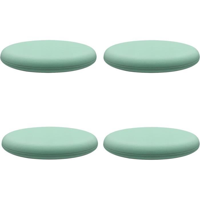 AWAV Galette De Chaise Ronde, Coussin Rond Pour 30-60cm DiamèTre Chaise, Galette De Chaise Dehoussable Lavable, Coussins De Chaises D'Interieur Mousse à MéMoire De Forme (Bleu Clair,40x40x4cm 4PCS