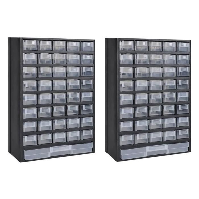 Boite A Outils De Rangement Armoire De Rangement D Outils Avec 41 Tiroirs 2 Pcs Plastique Achat Vente Bac De Rangement Outils Boite A Outils De Rangement Cdiscount