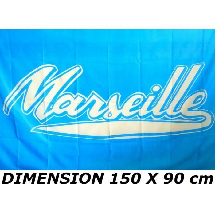Drapeau Marseille Allez L Om 150 X 90 Cm No Echarpe Maillot Fanion Casquette Cdiscount