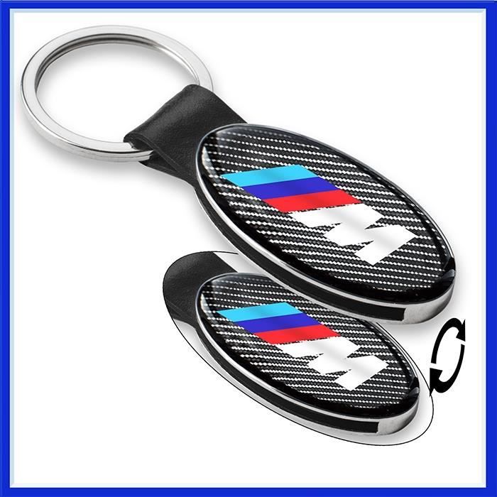 BMW M Power CARBONE Porte-clés Сuir Métal Accessoires Cadeau Homme
