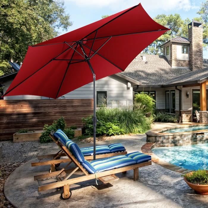 vidaXL Parasol Bambou Toit Feuille de Bananier Pare Soleil Parasol de Jardin 