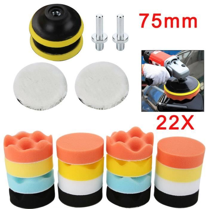 Tampons Polissage Voiture 6 Pièces 2 Pouces - Kit Éponge Foret Pour Polir Et Lustrer