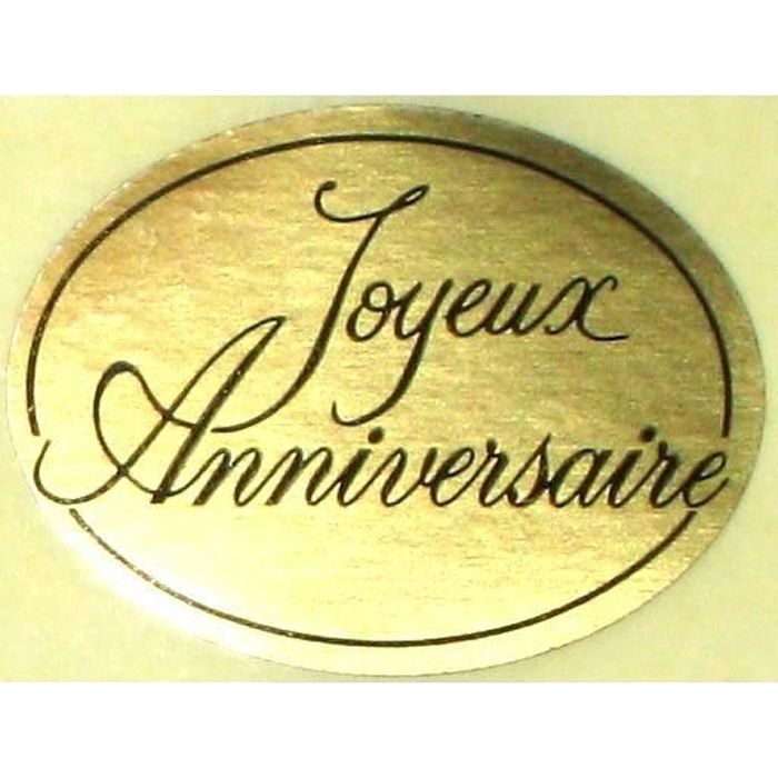 Etiquette Joyeux Anniversaire Cdiscount
