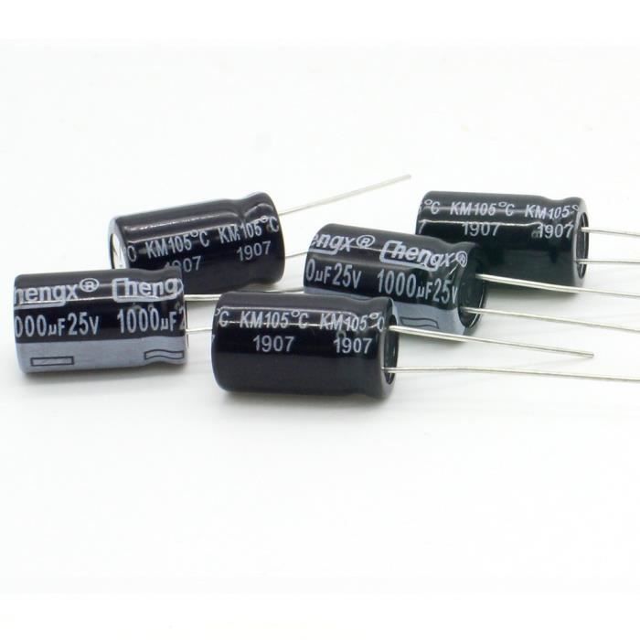 Lot de 10 Condensateurs 100MF 100µF 100UF 50V 125°c Nichicon