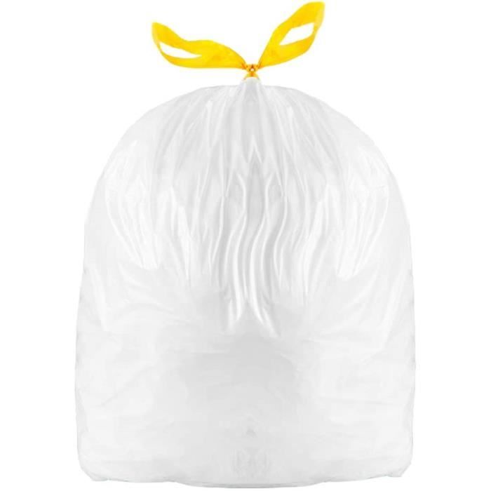Sacs Poubelle à Cordon Blanc 3 Gallons - Lot De 60 - Neuf
