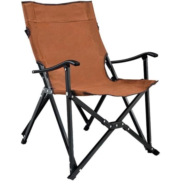 Outsunny Chaise De Camping Pliable Avec Repose-pied + Porte-gobelets