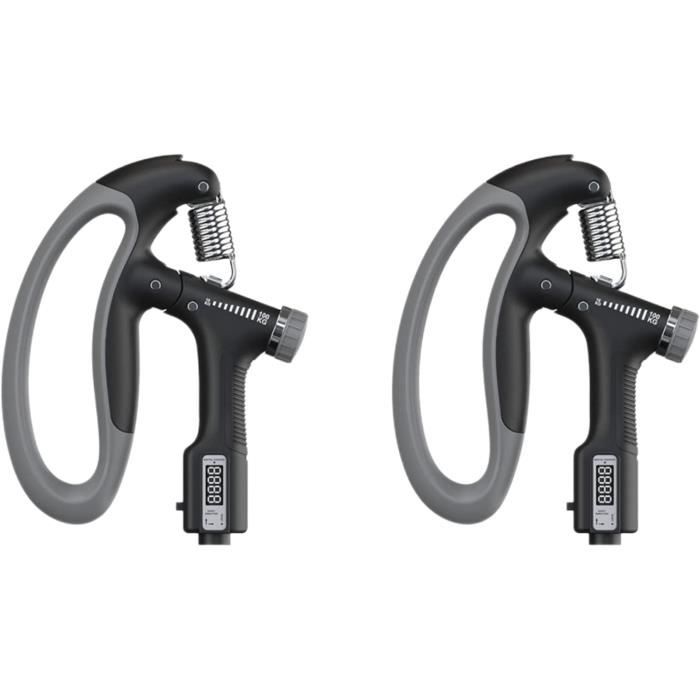 Hand Grip Renforçateur De Poigne Réglable 10-100kg - Avec Compteur électronique, Pour Avant-bras Et Rééducation