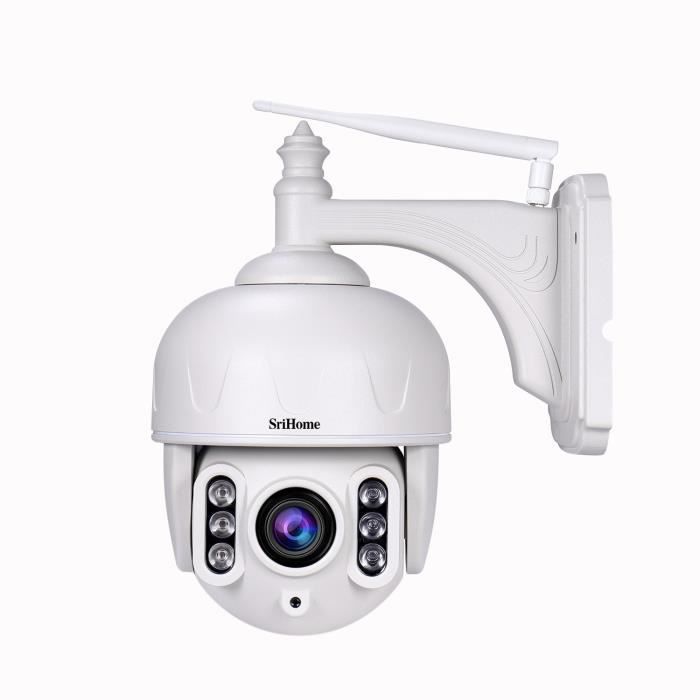 Camera de surveillance sans fil exterieur WiFi 40m vision nocturne  smartphone, HD 1080P 5X Caméra Sécurité, Détection de Mouvement - Cdiscount  Bricolage