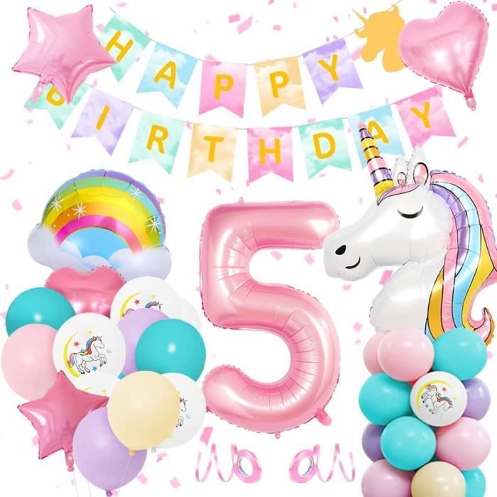 Ballon Anniversaire Licorne Anniversaire Decoration Filles Ballons Decoration De Fete Licorne Ballon Licorne Anniversaire 76 Cdiscount Maison