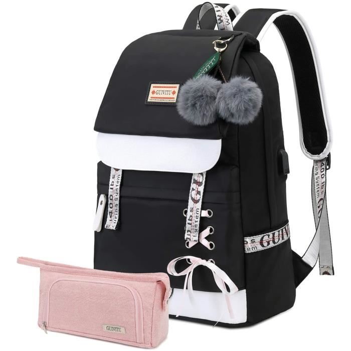 GUIVITU Sac a Dos Femme Sac d Ecole Fille Cartable Fille Primaire