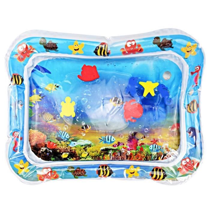 Tapis D'eau Gonflable Pour Bébé – 66x49 Cm, PVC Sans BPA, Jouet Sensoriel Pour 'tummy Time', 3-9 Mois