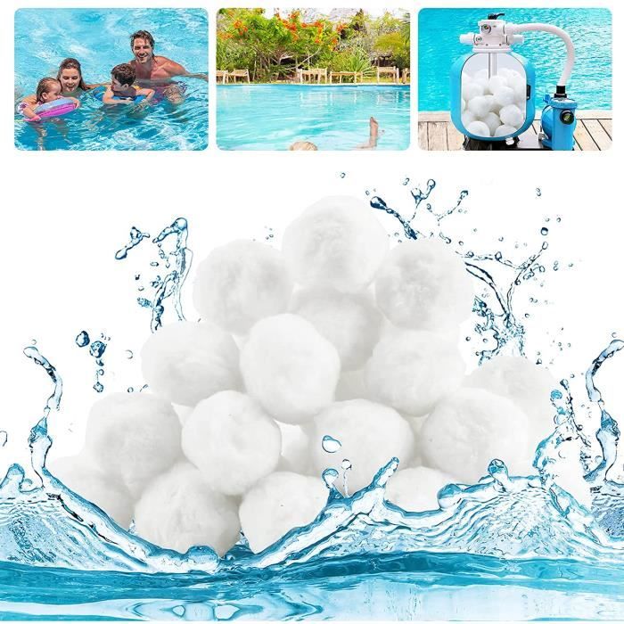 Balle Filtrante 700 g, Boules de Filtre de Piscine, s, Remplace 25 kg de Sable Filtrant