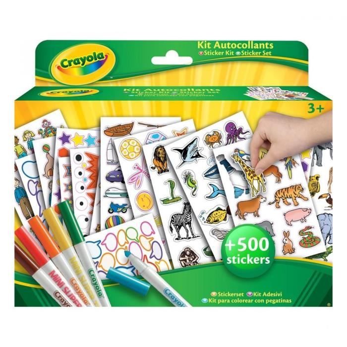 Crayola Kit Coloriage Et Autocollants Cdiscount Jeux Jouets