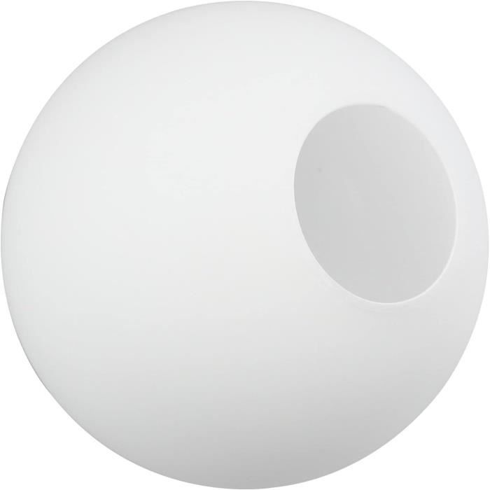 Abat-Jour Globe Verre Blanc Givré 15 Cm - Sphère Ronde Suspendue Lustre Plafonnier