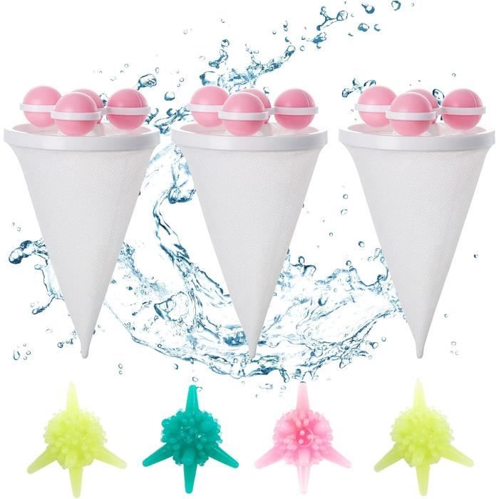 Hemobllo Lot De 4 Sacs à Linge Réutilisables En Maille épaisse Pour