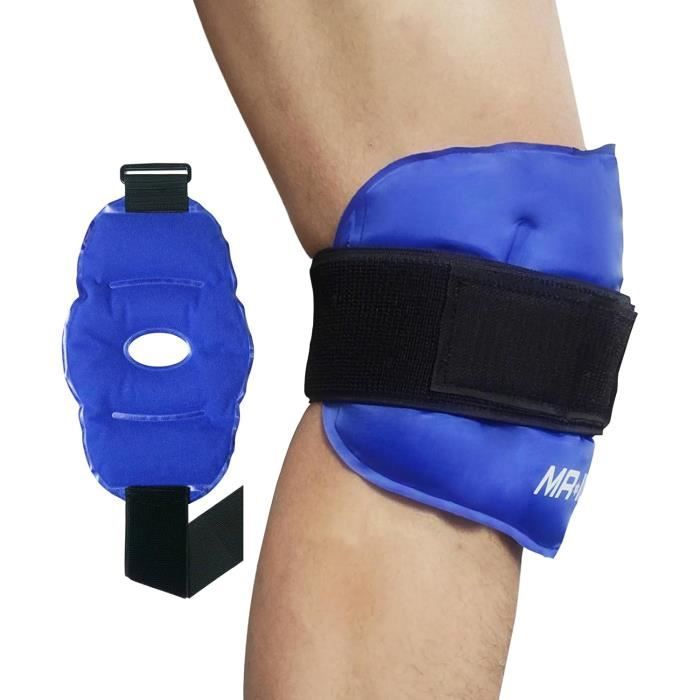 Poche De Glace Hilph Pour Genou Ou Coude, Thérapie Chaude Et Froide, Taille M Noire Ajustable