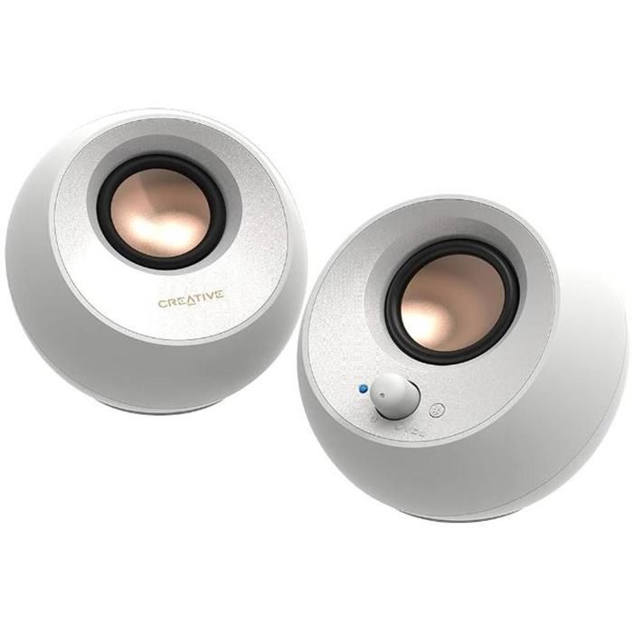 Enceintes PC Creative Pebble V3 – 10 W, Bluetooth 5.0, USB-C - vue 4