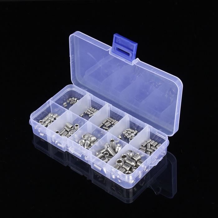 Duokon vis à six pans creux Vis avec écrou, boulons et écrous, vis M2,5