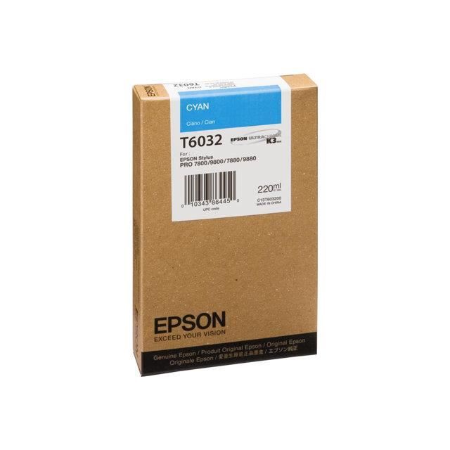 EPSON Cartouche T6032 – Cyan – 220ml