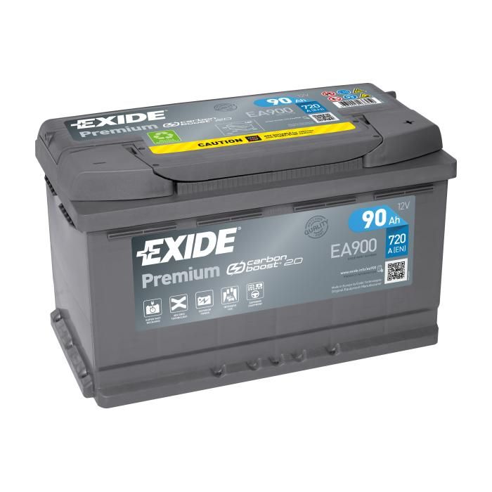 BATTERIE AUTO Exide Premium CARBON BOOST EA900 12V 90Ah 720 A