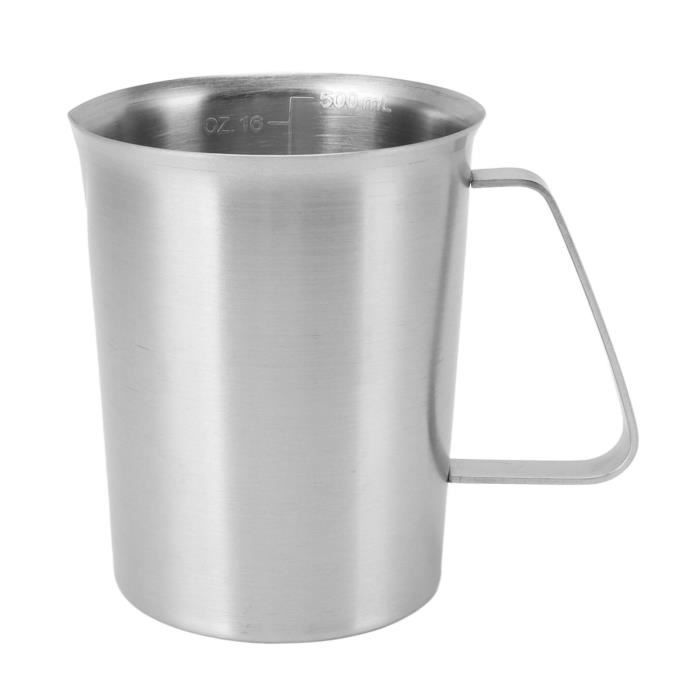 Pichet Doseur En Acier Inoxydable Tasse À Mousser En Verre Pilons À