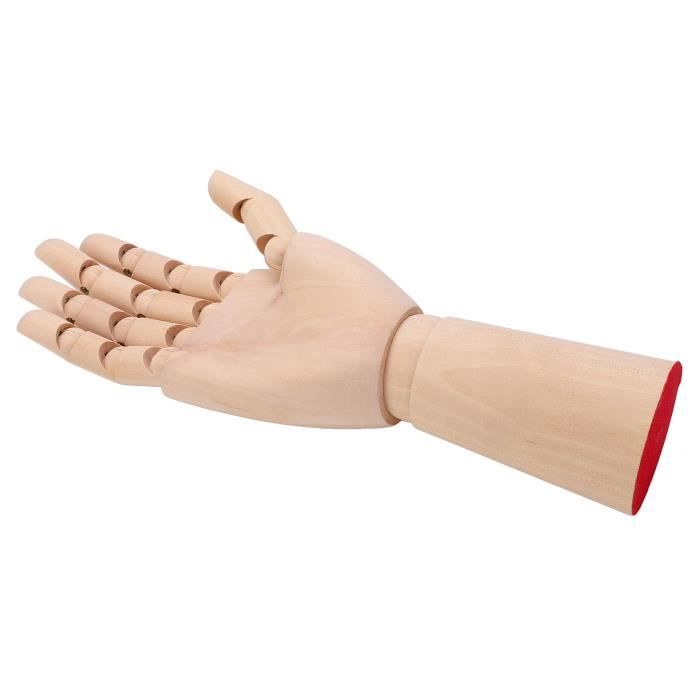 NO.3356-Mannequin en Bois d'art Main de Articulations Flexibles Doigts