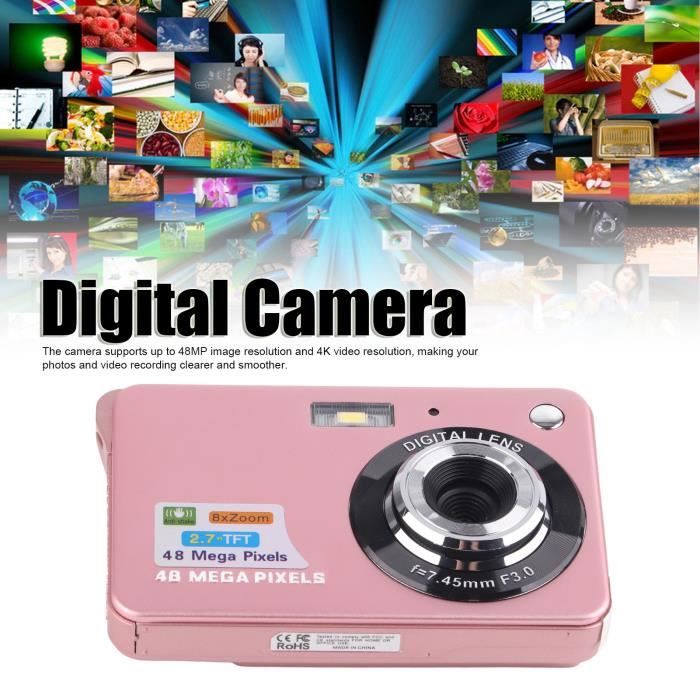 Appareil Photo numérique 4K Caméra vidéo Caméscope 48MP Vlogging Caméra 16X  Zoom numérique Écran 3.0 Appareil Photo Compact - Cdiscount Appareil Photo