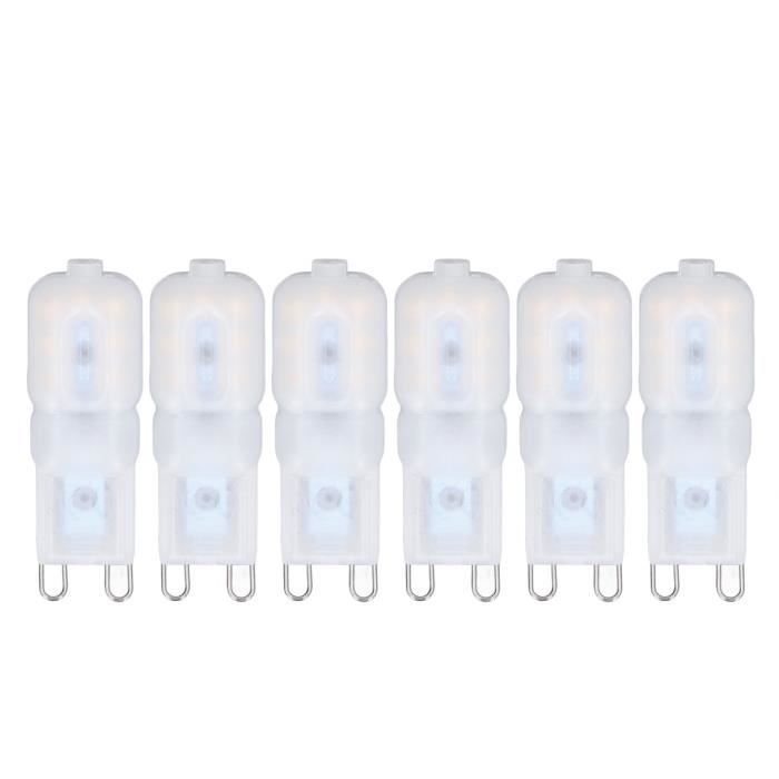 Fdit Ampoule G9 Lot de 6 ampoules LED G9 à intensité variable 3 W à
