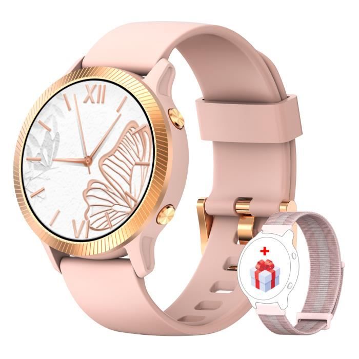 Shang Wing Lynn Montre Connectée Femme Petite Cadran 1.09 Pouce