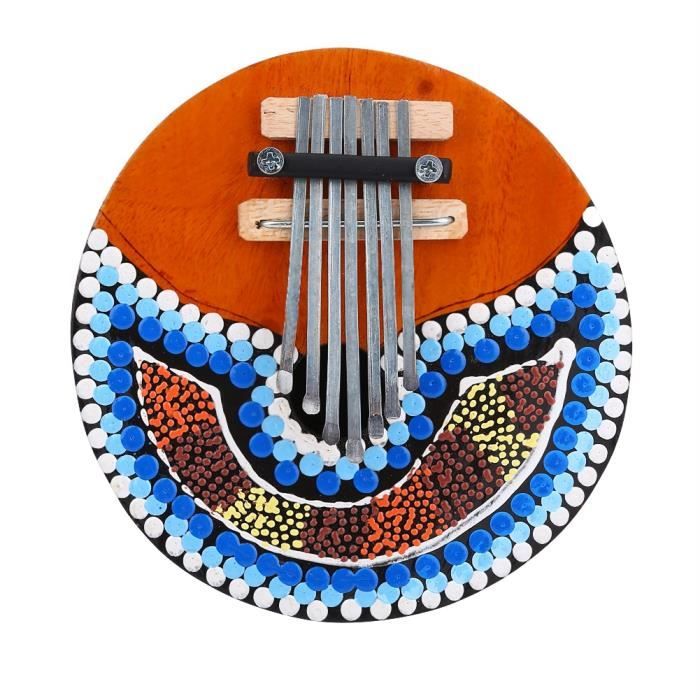Cococnut Shell Instrument 7 Touches Réglable Coconut Shell Mbira Portable Finger Thumb Piano ...