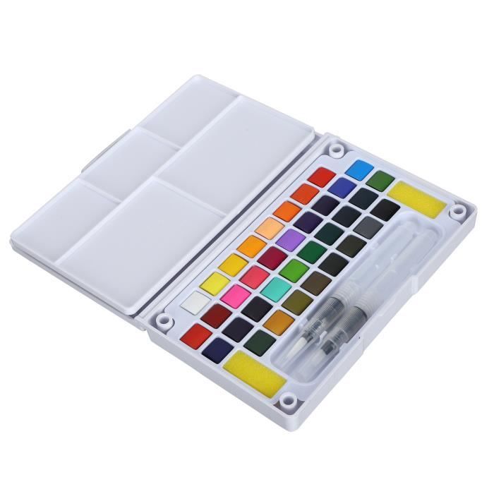 Ensemble de Peinture Aquarelle, 36 Couleurs Ensemble de Peinture