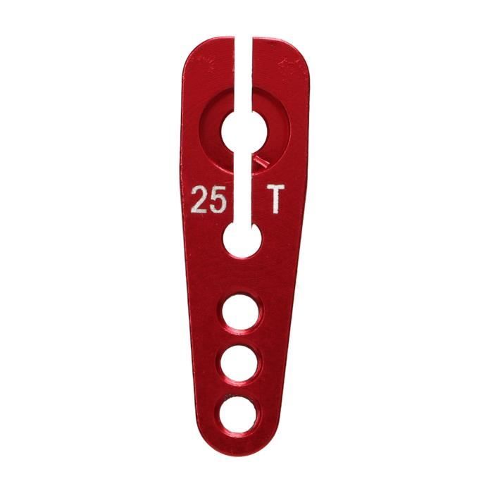Klaxons De Bras Servo 25T En Alliage D'aluminium Pour TRX4M 1/18 - Lot De 2 (rouge Et Noir), Avec Vis - 4