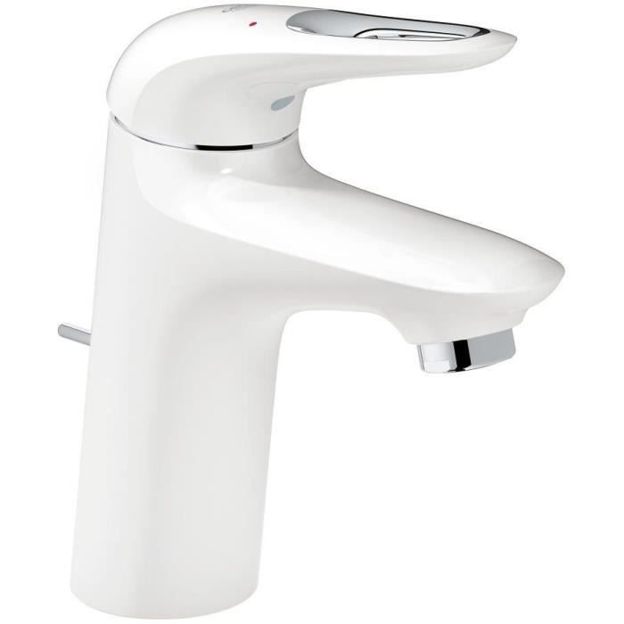 Grohe Eurostyle Mitigeur Monocommande Lavabo Taille S, Blanc/chromé (23374LS3)