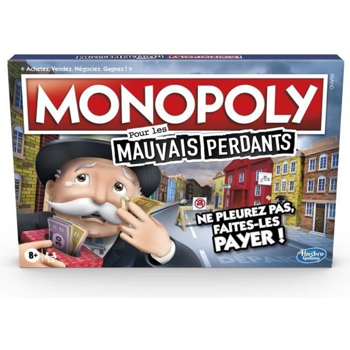 Jeu de société Hasbro Monopoly pour les mauvais perdants