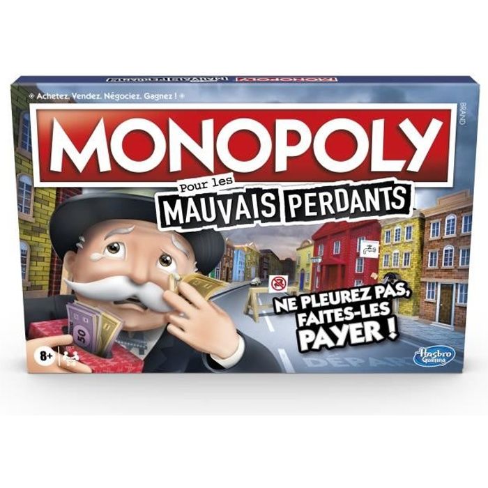 MONOPOLY - Pour les Mauvais Perdants - Jeu de plateau - à partir de 8 ans