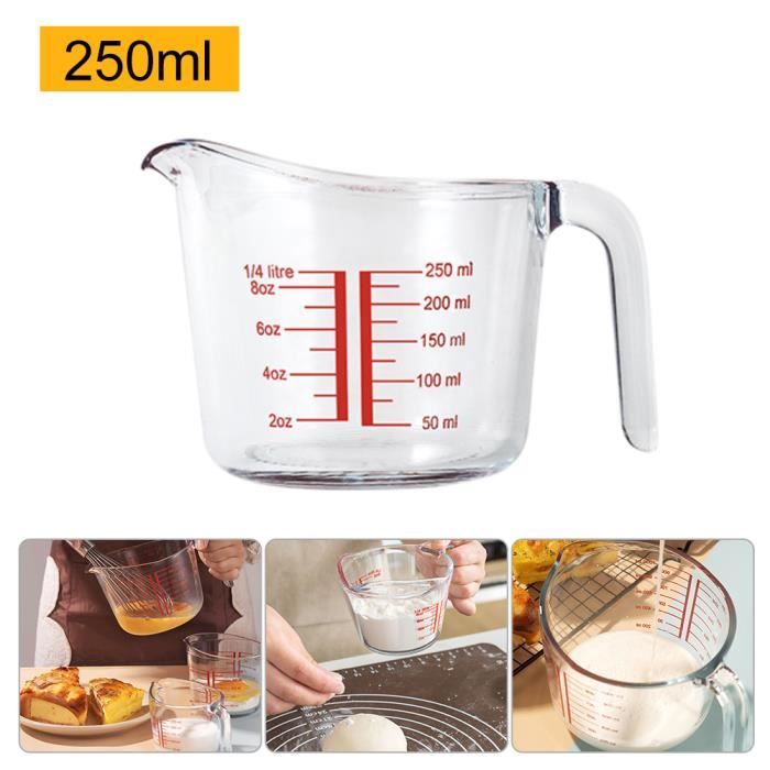 Tasse À Mesurer En Verre, Tasse À Mélanger, Résistante À La Chaleur