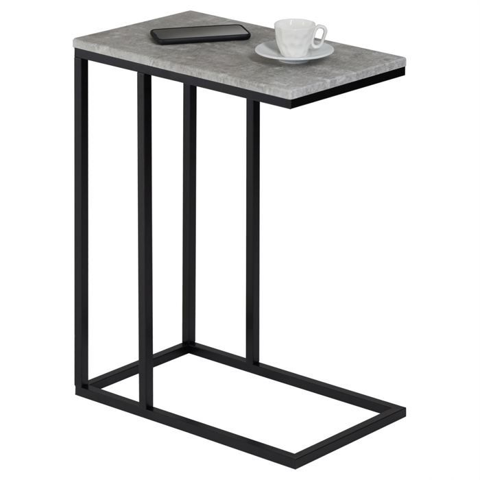I 7960P Ensemble De Table, Ensemble 3pcs, Café, Bout, Côté, Accent, Salon, Métal, Stratifié, Brun, Noir, Contemporain, Moderne main image 1