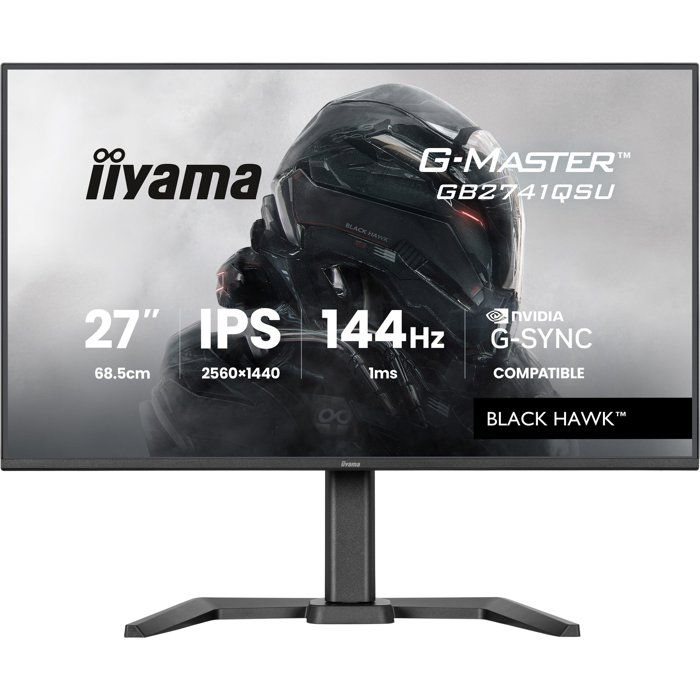 Ecran PC Gamer IIYAMA 27 QHD 144Hz Dalle IPS 1ms Réglable en hauteur G Master Hawk4Hz