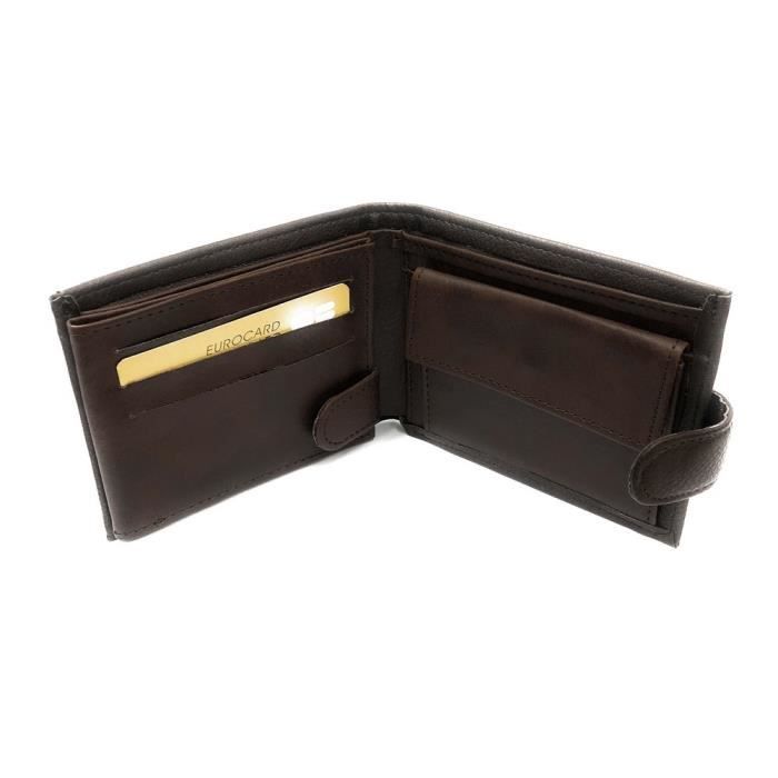 BOSS Hommes Crosstown S card N Porte-cartes en cuir italien grain/é /à six fentes