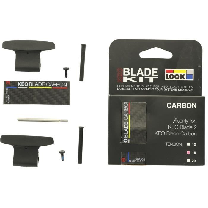 Pédales de vélo de route Look Kéo Blade Carbon 16Nm - noir - adulte - mixte