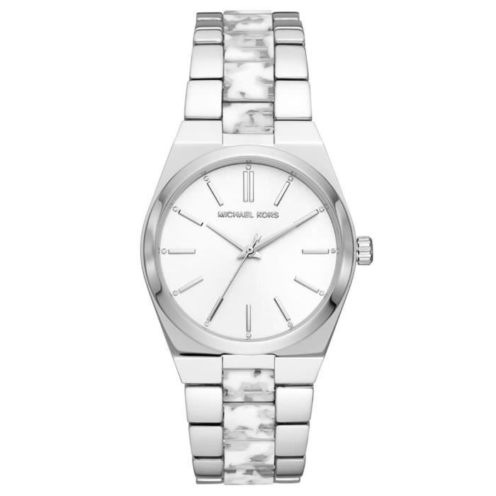 Montre Femme MICHAEL KORS en Acier Bicolore 73225 Blanc Achat