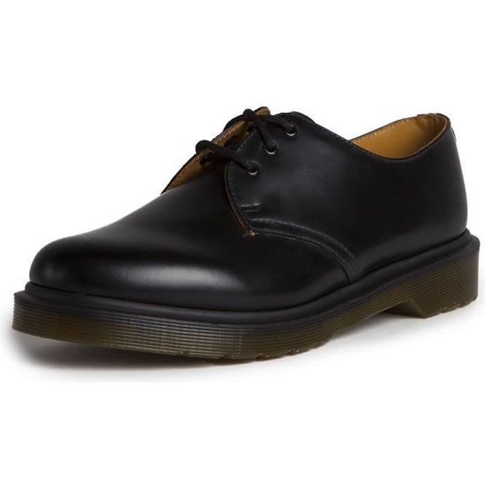 Chaussures Doc Martens 1461 PW en cuir noir - Tige basse mixte